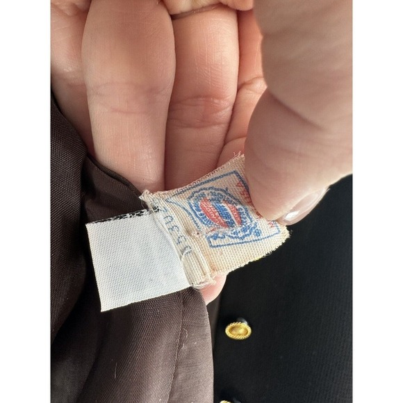 Ilie Wacs Blazer Knit Tweed Vtg Union Made Size 8 Career Office Classy Brown - Picture 6 of 10